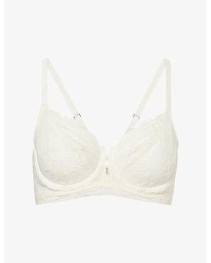 Wacoal Abellia Classic Underwire Stretch-Lace Bra - White
