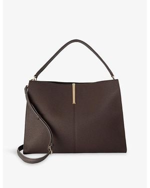 Dune Destined Large Leather Tote Bag - Brown