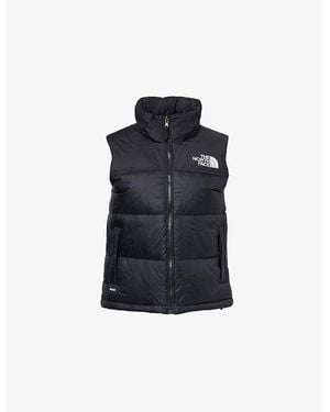 The North Face 1996 Retro Nuptse High-Neck Relaxed-Fit Shell-Down Vest - Blue