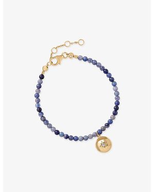 Astley Clarke Biography 18Ct- Plated Sterling- And Aventurine Locket Bracelet - Blue