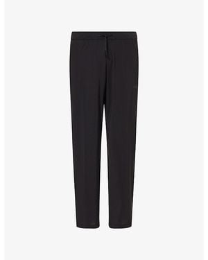 GYMSHARK Hybrid Straight-Leg Jersey Jogging Bottoms - Black