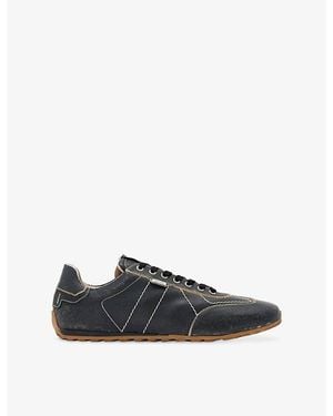 AllSaints Liam Leather Sneakers - Black
