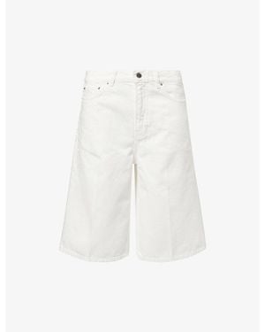 TOTEME Denim Board Shorts - White