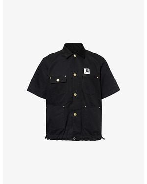 Sacai X Carhartt Wip Duck Cotton Shirt - Black