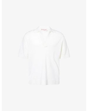 Orlebar Brown Raffertie Short-Sleeve Wool Polo Shirt - White