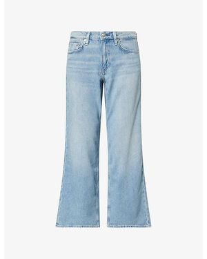 Rag & Bone Saige Low-Rise Relaxed Denim Jeans - Blue