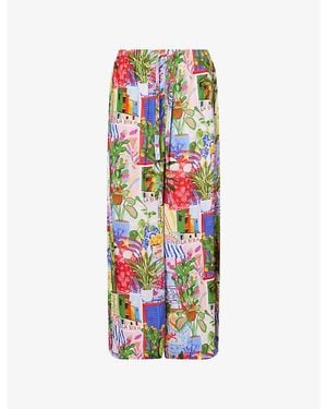 Seafolly La Boca Wide-Leg Woven Pants - Multicolor