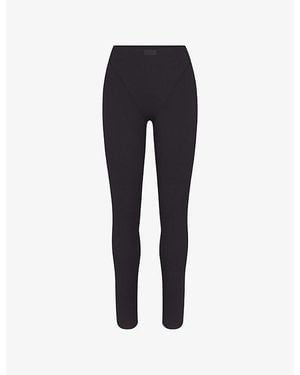 NikeSKIMS Matte V-Panel Workout Leggings - Blue