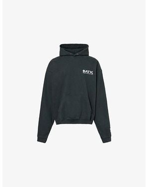 GALLERY DEPT. Atk Music Lives Graphic-Print Long-Sleeve Cotton-Jersey Hoody - Black