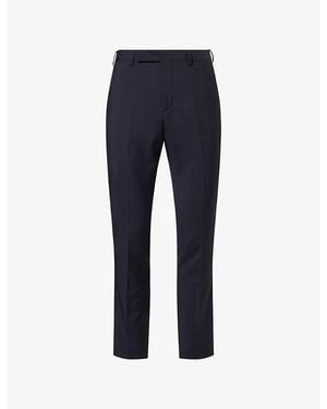 Paul Smith Slim-Fit Mid-Rise Wool And Mohair-Blend Suit Trousers - Blue