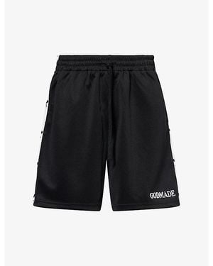 GODMADE Rich Boy Logo Cotton Shorts - Black