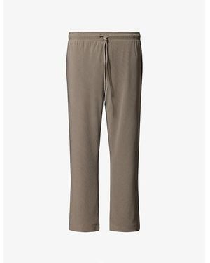 The Couture Club Ribbed Stretch-Woven Trousers - Grey