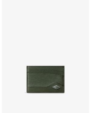 Cartier Losange Double Leather Card Holder - Green