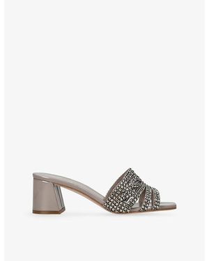 Gina Utah 55 Swarovski Leather Sandals - Multicolour