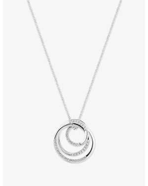 Sif Jakobs Spirale Sterling- And Cubic Zirconia Necklace - Metallic