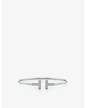 Tiffany & Co. T Wire Diamond And 18Ct- Bracelet - White