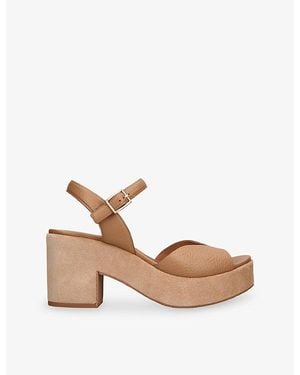 Pedro Garcia Doina Leather Heeled Sandals - Natural