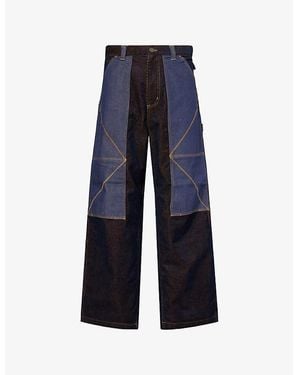 Carhartt X Nicholas Daley Og Double Knee Denim Trousers - Blue