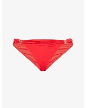Melissa Odabash Grenada Hipster Bikini Bottoms - Red