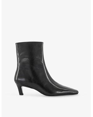 Tony Bianco Estelle Leather Heeled Ankle Boots - Black