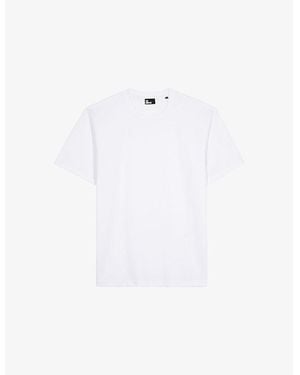 The Kooples Crewneck Regular-Fit Short-Sleeve Cotton T-Shirt - White