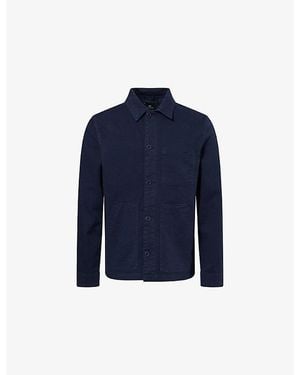Paul Smith Casual Patch-Pocket Cotton Chore Jacket - Blue