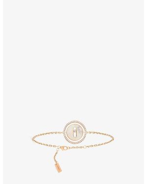 Messika Lucky Move 18Ct- Mother-Of-Pearl And 0.18Ct Diamond Bracelet - White