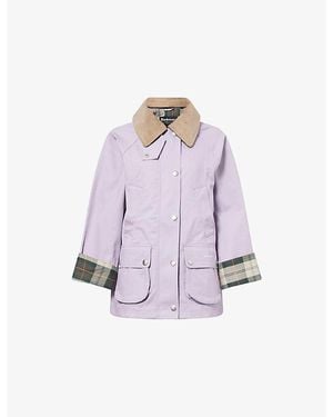 Barbour Modern Beadnell Cotton Jacket - Purple