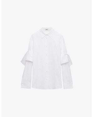 Loewe Stripe Long-Sleeve Cotton Shirt - White