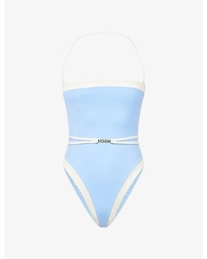 Cheap Monday Miami Belted Swimsuit - Blue