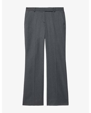 AllSaints Solace Low-Rise Stretch Wool-Blend Trousers - Grey