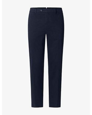 Hackett Sanderson Tailored-Fit Stretch-Cotton Chinos - Blue