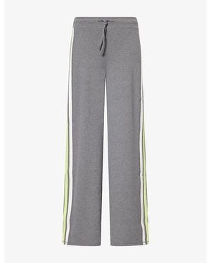 Sisters & Seekers Seekola Straight-Leg Cotton-Stretch Trousers - Grey
