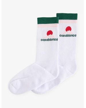 CASABLANCA Montagne Whitestretch-Cotton Blend Socks