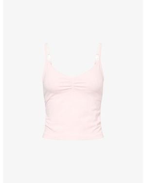 WE Are Tala Sculpt Seamless Ruched Vest Top - Pink
