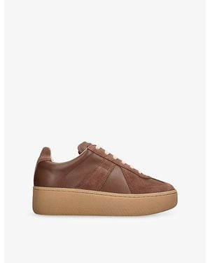 Maison Margiela Chunky Replica Leather Trainers - Brown