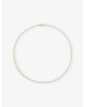 Monica Vinader Alta Textured 14Ct- Necklace - White