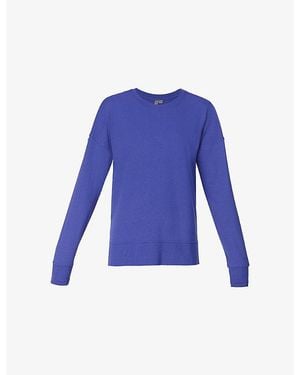 Sweaty Betty After Class Longline Jersey Sweatshirt - Blue
