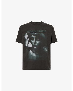 Basket Case Siren Graphic-Print Cotton T-Shirt - Black