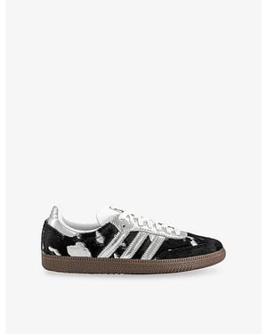 adidas Samba Og Calf-Hair Leather Sneakers - Black