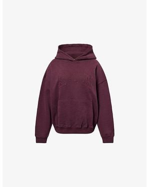 ADANOLA Ada Oversized Cotton-Jersey Hoodie - Purple