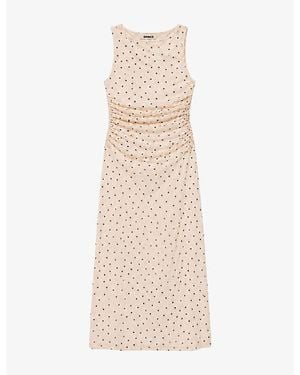OMNES Hollis Sleeveless Mesh Maxi Dress - Natural