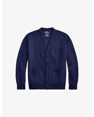 Polo Ralph Lauren X Wimbledon Cotton-Blend Cardigan - Blue