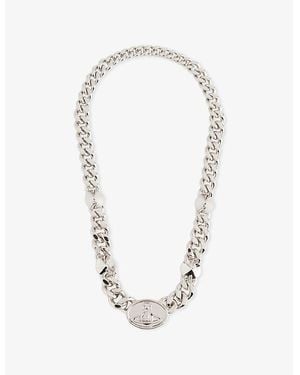 Vivienne Westwood Chester Brass Chain Necklace - Metallic