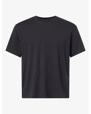 TOTEME Classic Cotton And Cashmere-Blend T-Shirt - Black