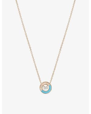 Piaget Possession Vibrant Palace 18Ct Rose- And 0.056Ct Brilliant-Cut Diamond Pendant Necklace - Metallic
