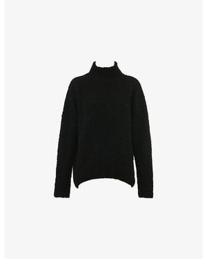 House Of Cb Brooklyn Relaxed-Fit Knitted Jumper - Black