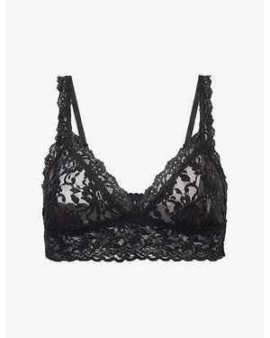 Hanky Panky Signature Lace Crossover Bralette - Black