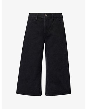 Agolde X Maria Mcmanus Skater Denim Shorts - Black