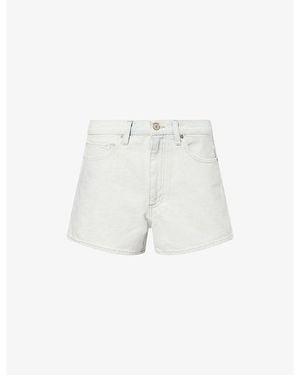 PAIGE Isa Denim Shorts - White